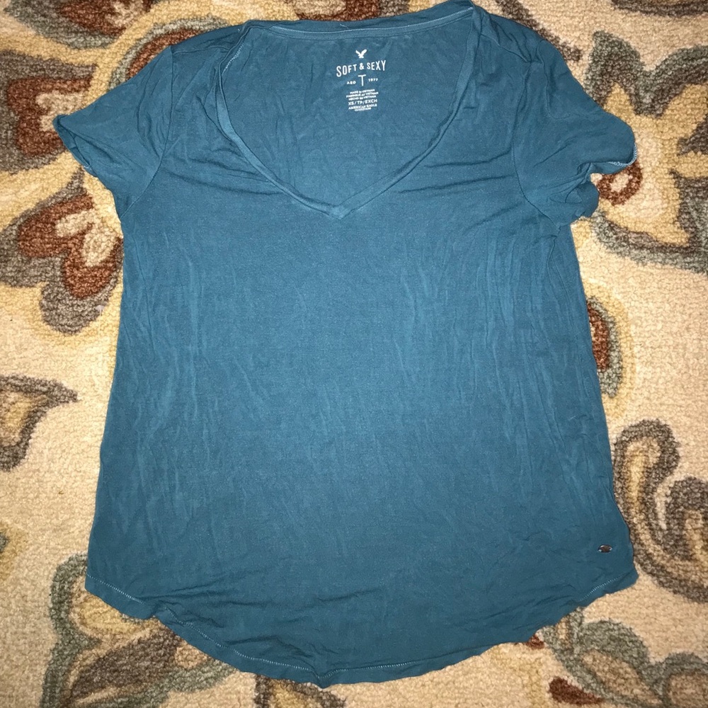 American Eagle Blue Soft & Sexy Tee Size XS